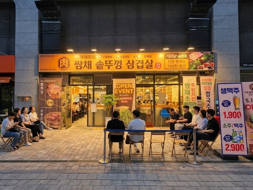 서울 광진구 맛집 추천 — 쌈채솥뚜껑삼겹살 체험단 모집
